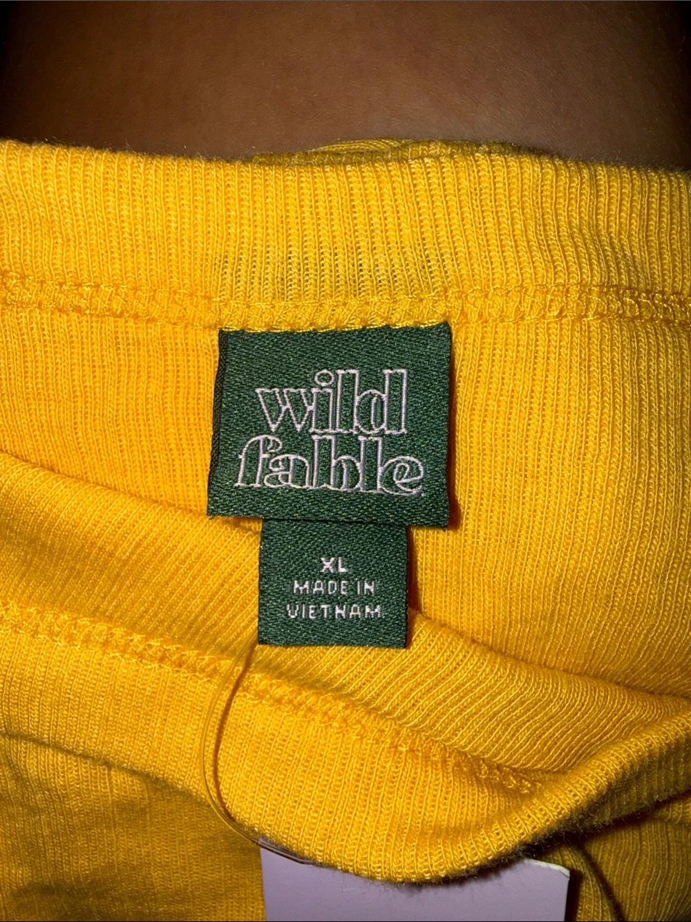wild fable Long-Sleeve Crewneck Top - Mustard